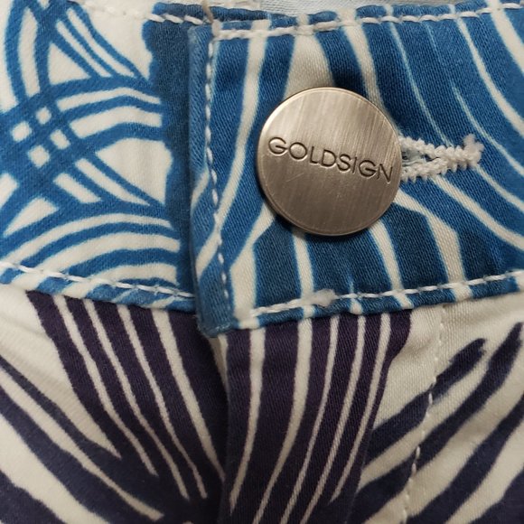 GOLDSIGN Lure Cotton Pant NWOT Size 25 Multi color - Picture 2 of 13